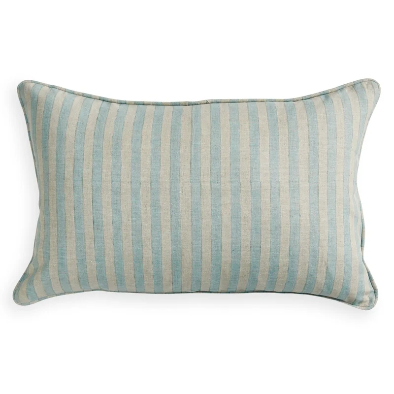 Bodrum Cenote Linen Cushion, 14" x 22"