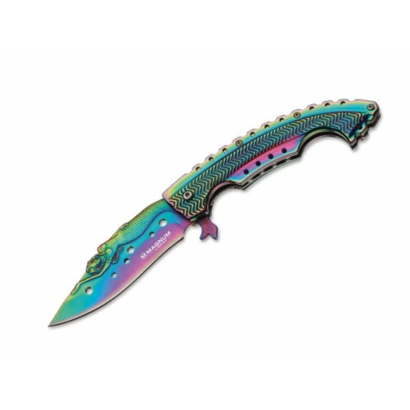 Boker Magnum Rainbow Mermaid Liner Lock 01LG318