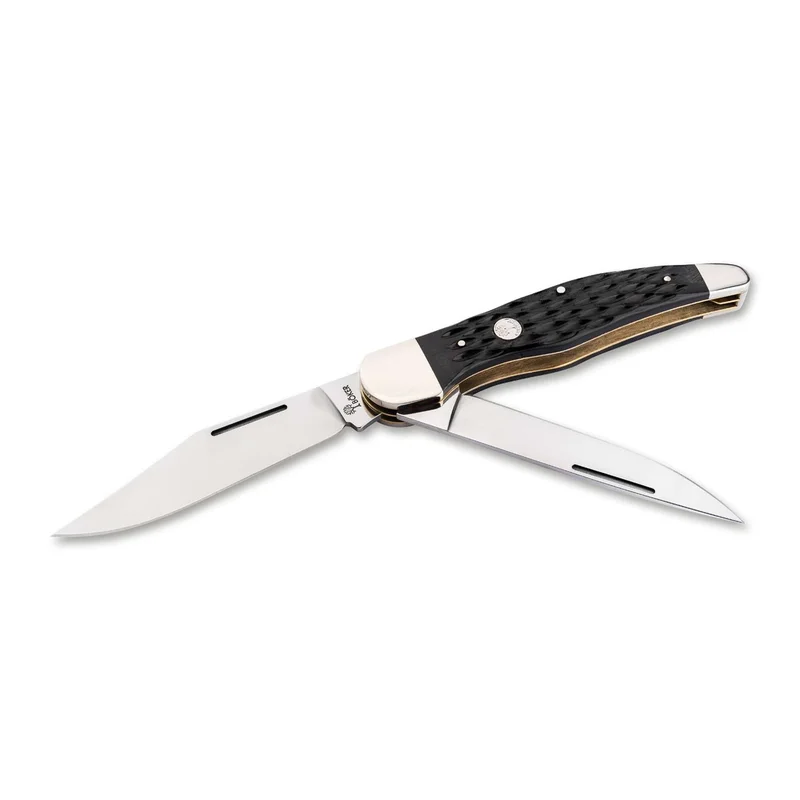 Boker Traditional Series 2.0 Black Bone Folding Hunter 1095 Carbon Steel