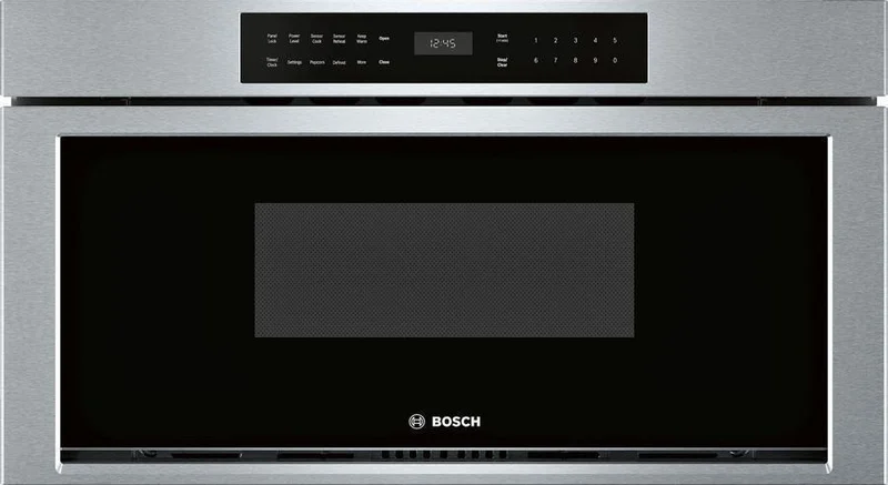 Bosch - 1.2 cu. Ft Built In Microwave in Stainless - HMD8053UC Stainless