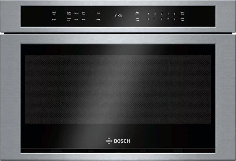 Bosch - 1.2 cu. Ft Built In Microwave in Stainless - HMD8451UC Stainless