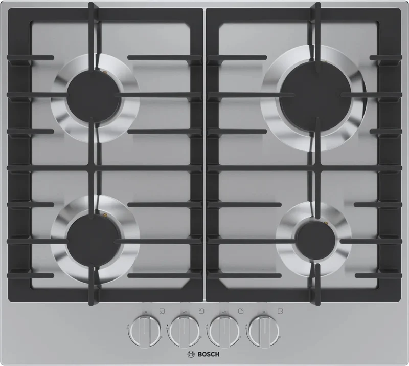 Bosch - 23 inch wide Gas Cooktop in Stainless - NGM5458UC Stainless