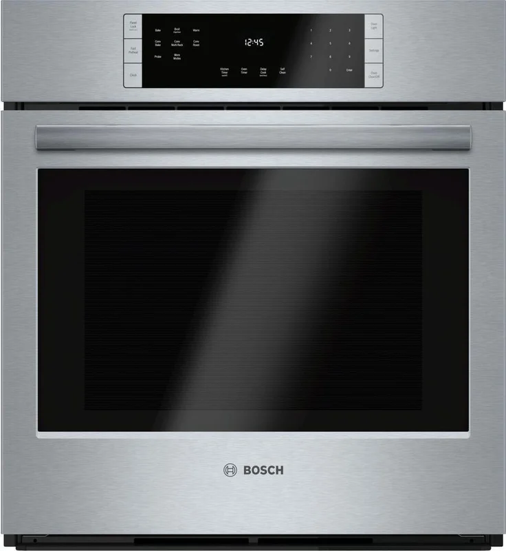 Bosch - 3.9 cu. ft Single Wall Oven in Stainless - HBN8451UC Stainless