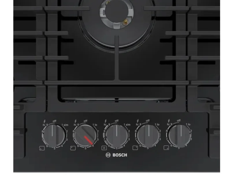 Bosch - 31 Inch Gas Cooktop in Black - NGM8049UC Black