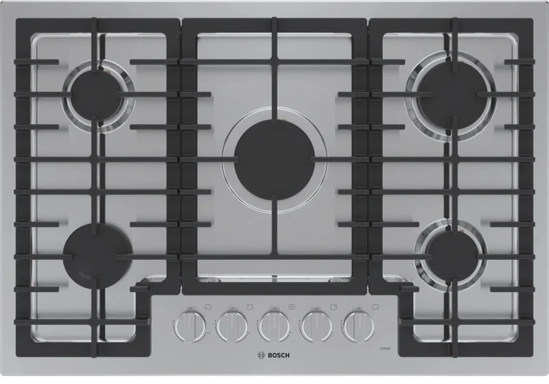 Bosch - 31 Inch Gas Cooktop in Stainless - NGM5059UC Stainless