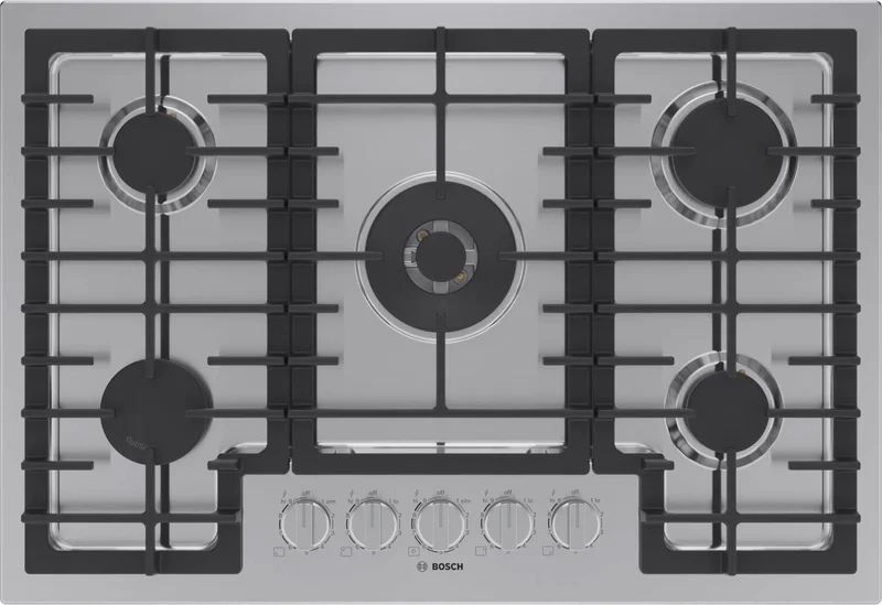 Bosch - 31 Inch Gas Cooktop in Stainless - NGM8059UC Stainless