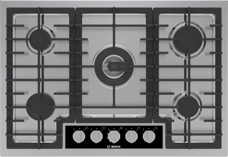 Bosch - 31 Inch Gas Cooktop in Stainless - NGMP059UC Stainless