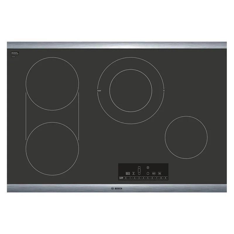 Bosch - 31 inch wide Electric Cooktop in Black - NET8068SUC Black