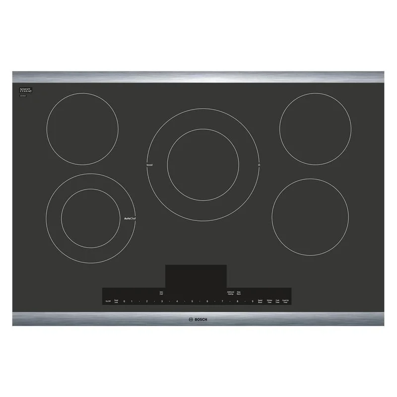 Bosch - 31 inch wide Electric Cooktop in Black - NETP068SUC Black