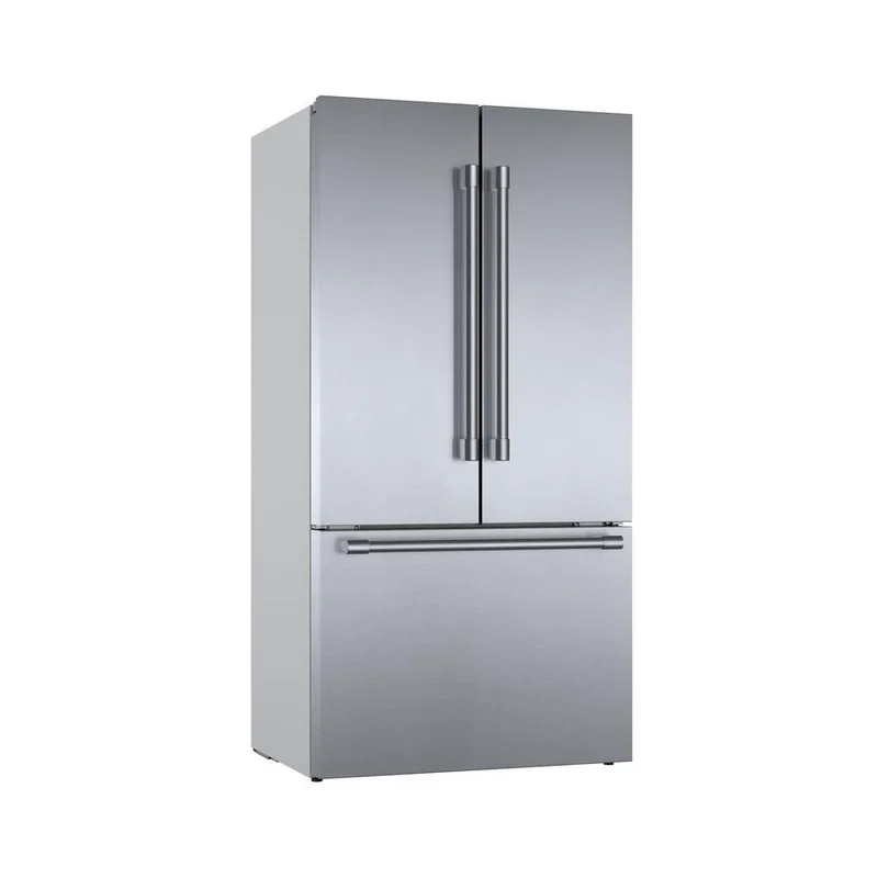 Bosch - 35.625 Inch 20.8 cu. ft French Door Refrigerator in Stainless - B36CT81SNS Stainless