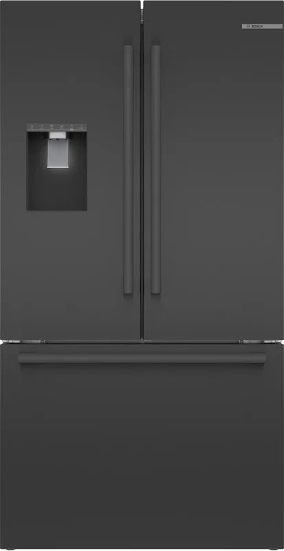 Bosch - 35.625 Inch 21.6 cu. ft French Door Refrigerator in Black Stainless - B36CD50SNB Black Stainless