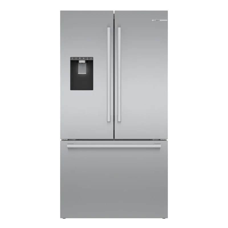Bosch - 35.625 Inch 21.6 cu. ft French Door Refrigerator in Stainless - B36CD50SNS Stainless