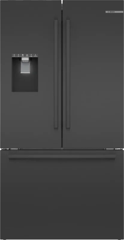 Bosch - 35.625 Inch 26 cu. ft French Door Refrigerator in Black Stainless - B36FD50SNB Black Stainless