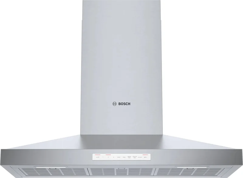 Bosch - 36 Inch 600 CFM Wall Mount and Chimney Range Vent in Stainless - HCP56652UC Stainless