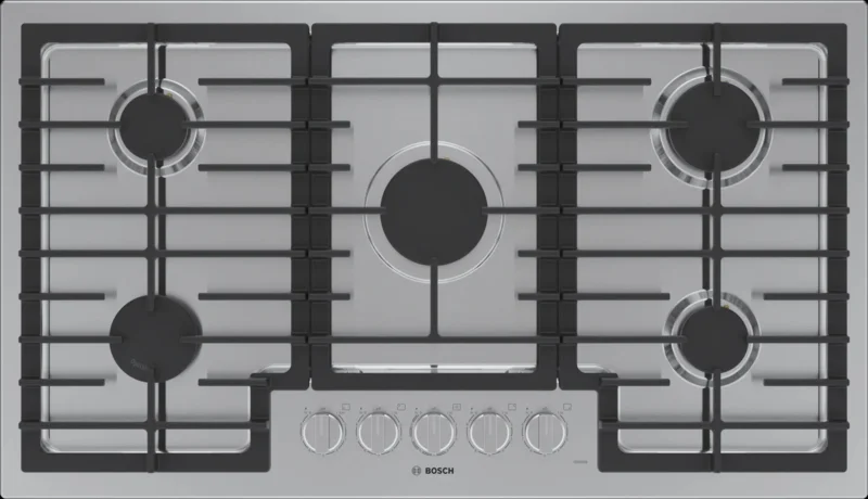 Bosch - 37 Inch Gas Cooktop in Stainless - NGM5659UC Stainless