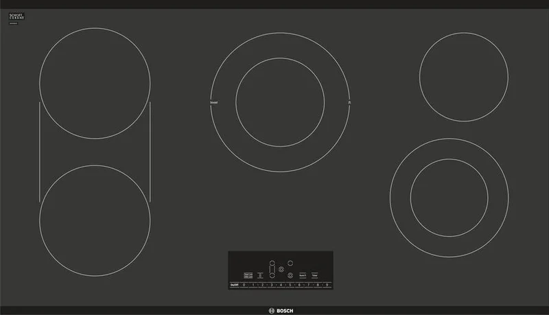 Bosch - 37 inch wide Electric Cooktop in Black - NET8668SUC Black