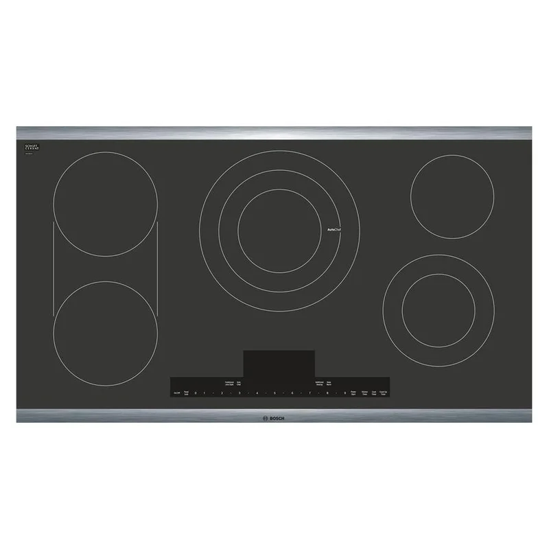 Bosch - 37 inch wide Electric Cooktop in Black - NETP668SUC Black