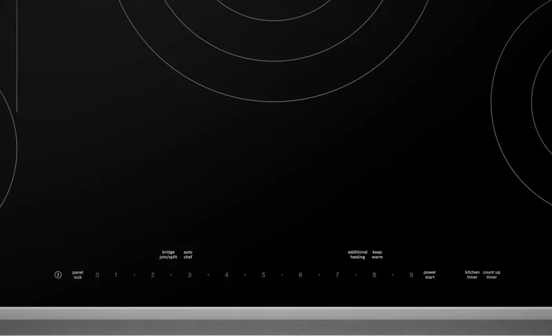 Bosch - 37 inch wide Electric Cooktop in Black - NETP669SUC Black