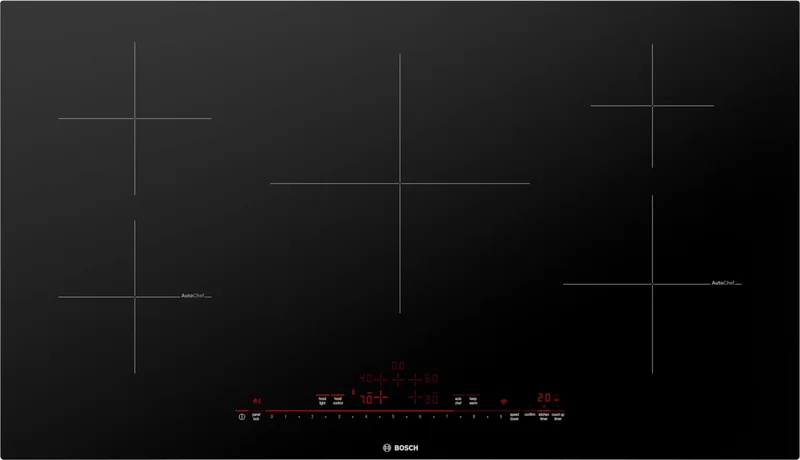 Bosch - 37 inch wide Induction Cooktop in Black - NIT8660UC Black