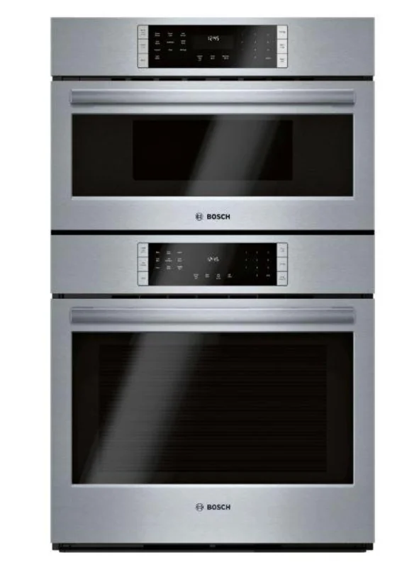 Bosch - 4.6 cu. ft Combination Wall Oven in Stainless - HBL8753UC Stainless