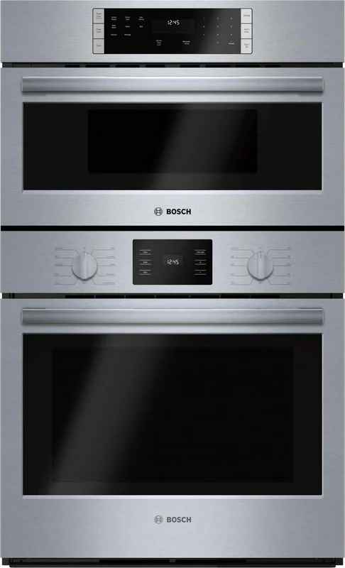 Bosch - 4.6 cu. ft Combination Wall Oven in Stainless Steel - HBL57M52UC Stainless