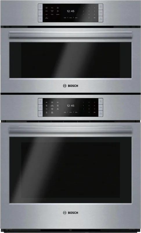 Bosch - 4.6 cu. ft Combination Wall Oven in Stainless Steel - HSLP751UC Stainless