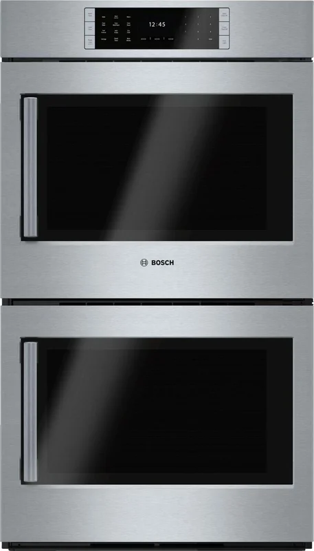 Bosch - 4.6 cu. ft Double Wall Oven in Stainless Steel - HBLP651RUC Stainless