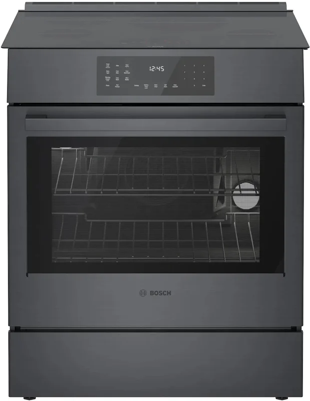 Bosch - 4.6 cu. ft Induction Range in Black Stainless - HII8047C Black Stainless