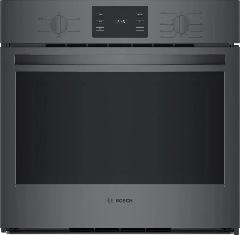 Bosch - 4.6 cu. ft Single Wall Oven in Black Stainless - HBL5344UC Black Stainless