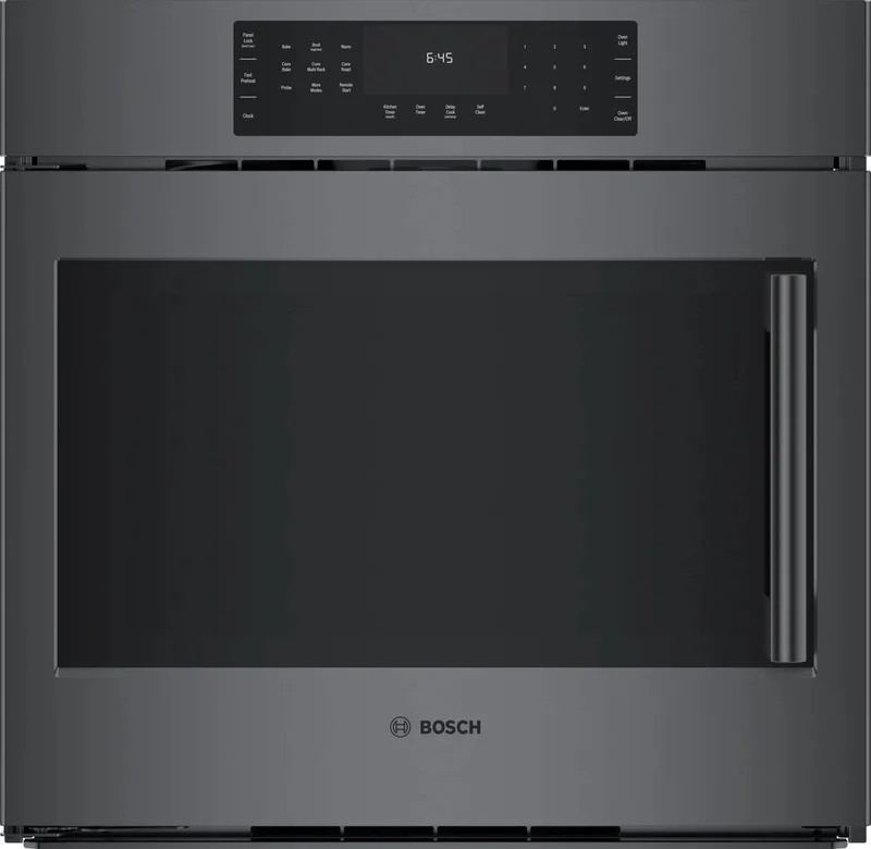 Bosch - 4.6 cu. ft Single Wall Oven in Black Stainless - HBL8444LUC Black Stainless