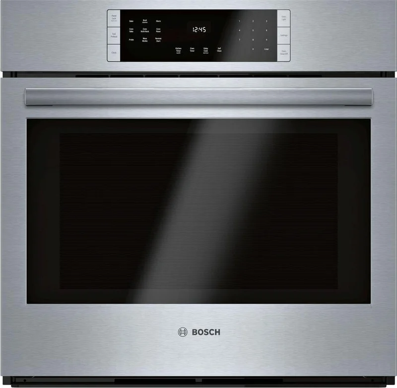 Bosch - 4.6 cu. ft Single Wall Oven in Stainless - HBL8453UC Stainless