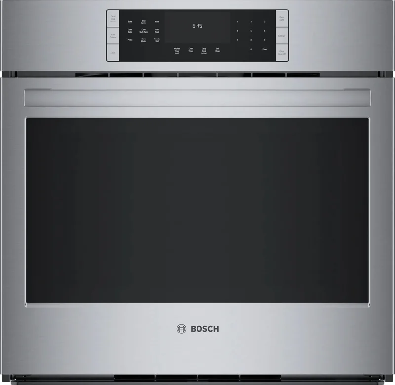 Bosch - 4.6 cu. ft Single Wall Oven in Stainless - HBL8454UC Stainless