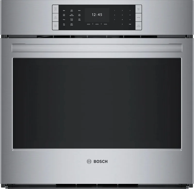 Bosch - 4.6 cu. ft Single Wall Oven in Stainless - HBLP454UC Stainless
