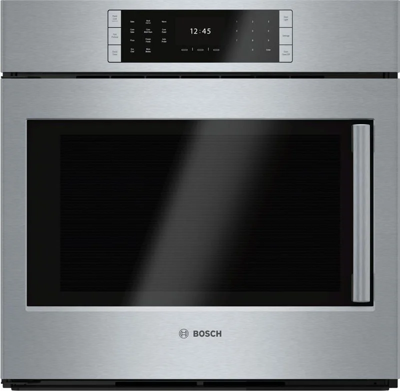 Bosch - 4.6 cu. ft Single Wall Oven in Stainless Steel - HBLP451LUC Stainless
