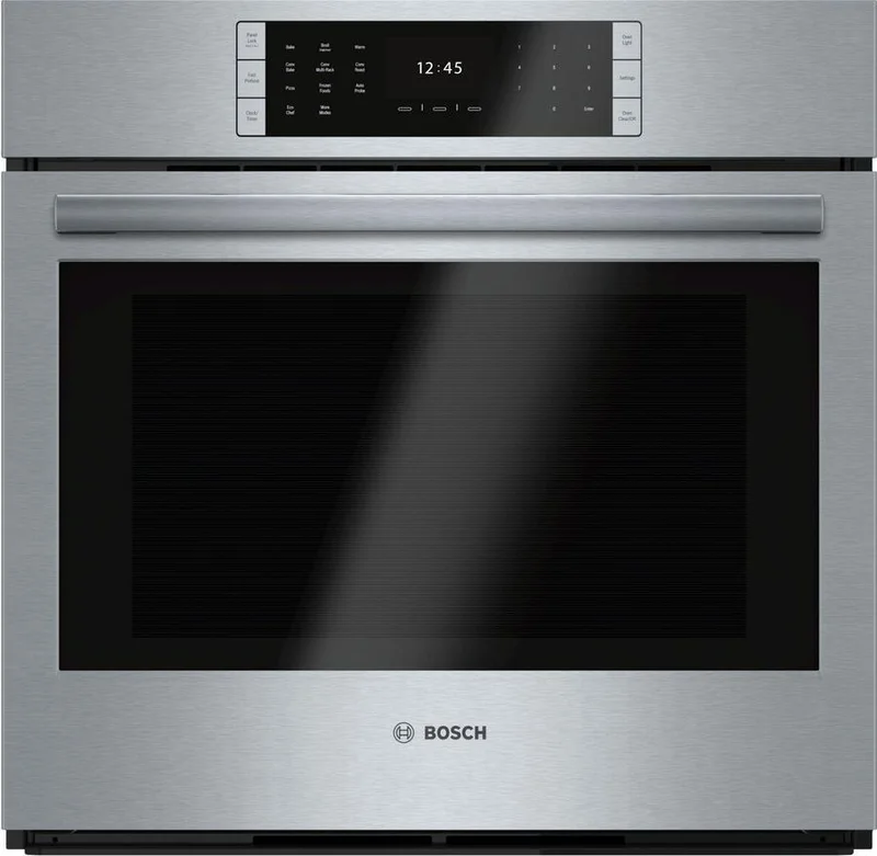 Bosch - 4.6 cu. ft Single Wall Oven in Stainless Steel - HBLP451UC Stainless