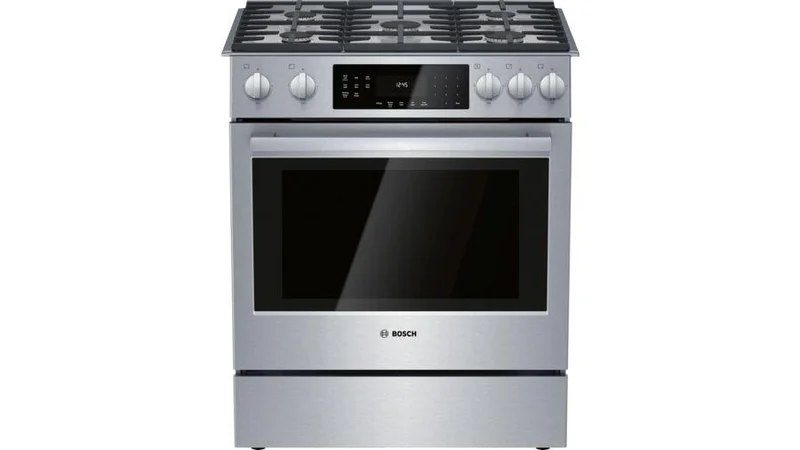 Bosch - 4.8 cu. ft Gas Range in Stainless - HGI8056UC Stainless