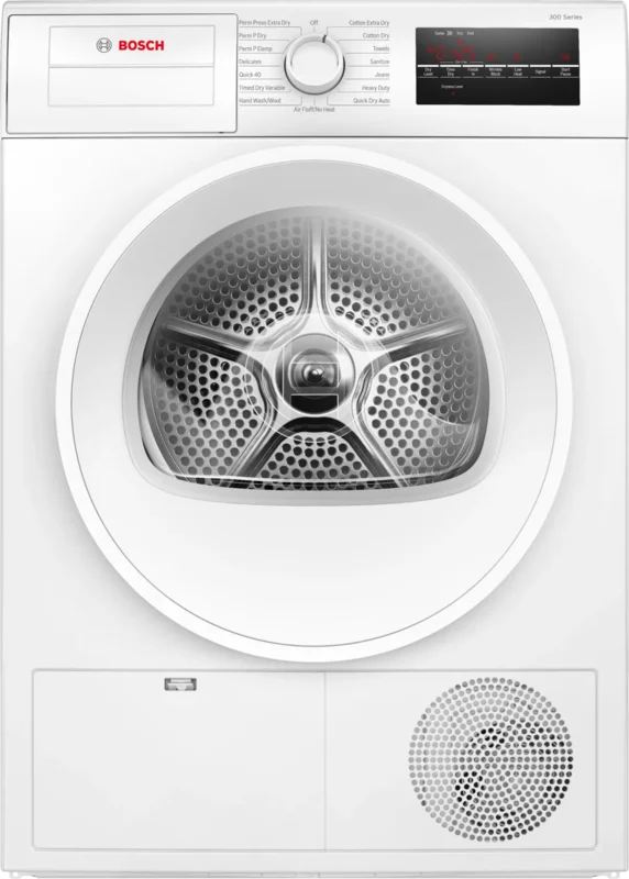 Bosch - 4 cu. Ft Compact Dryer in White - WPA12100UC White