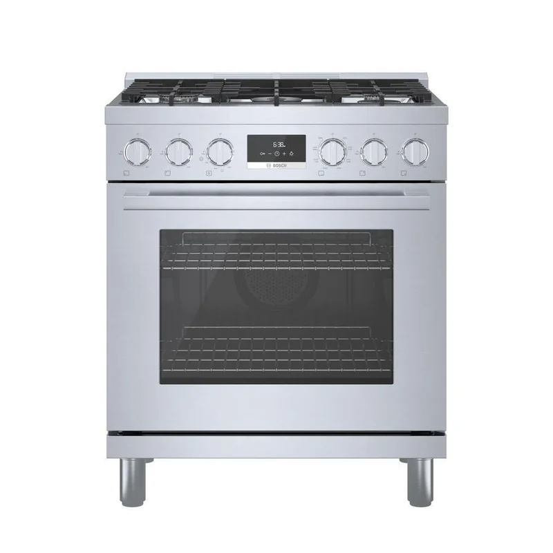 Bosch - 4 cu. ft Dual Fuel Range in Stainless - HDS8055C Stainless