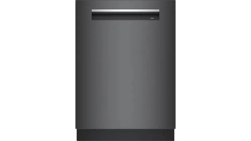 Bosch - 42 dBA Built In Dishwasher in Black Stainless - SHP78CM4N Black Stainless