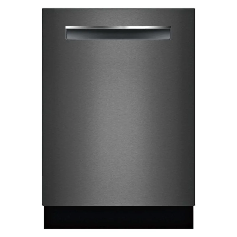 Bosch - 42 dBA Built In Dishwasher in Black Stainless - SHPM78W54N Black Stainless