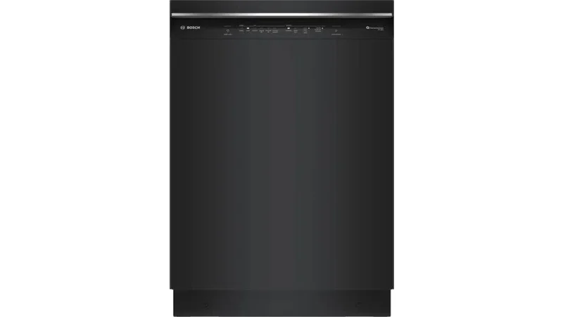 Bosch - 46 dBA Built In Dishwasher in Black - SHE53C86N Black