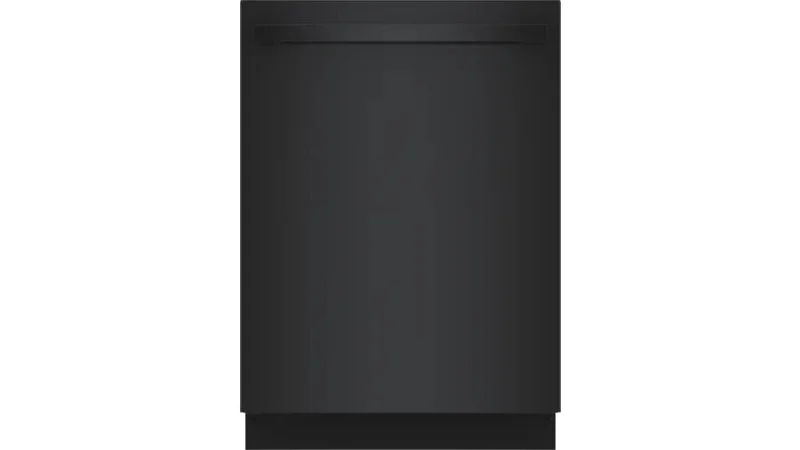 Bosch - 46 dBA Built In Dishwasher in Black - SHX5AEM6N Black