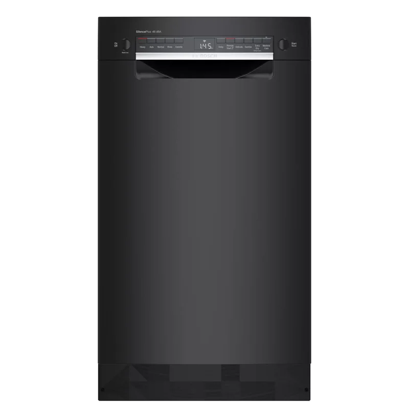 Bosch - 46 dBA Compact Dishwasher in Black - SPE53B56UC Black