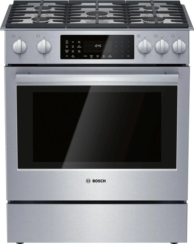 Bosch - 5 cu. ft Dual Fuel Range in Stainless - HDIP056C Stainless