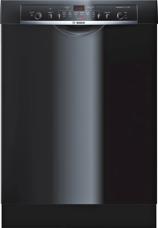 Bosch - 50 dBA Built In Dishwasher in Black - SHE3AR76UC Black