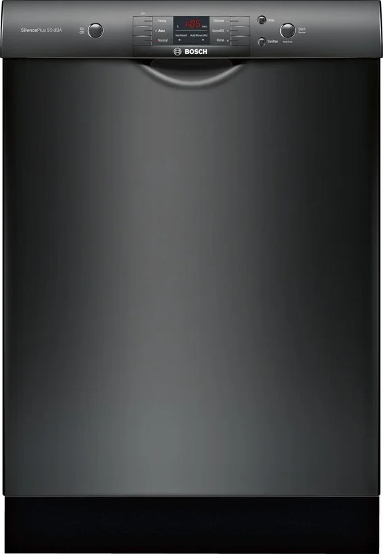 Bosch - 50 dBA Built In Dishwasher in Black - SHEM3AY56N Black