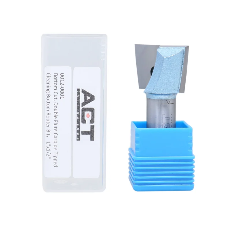 Bottom Cutting Dia Double Flute Carbide Tipped Cleaning Bottom Router Bit