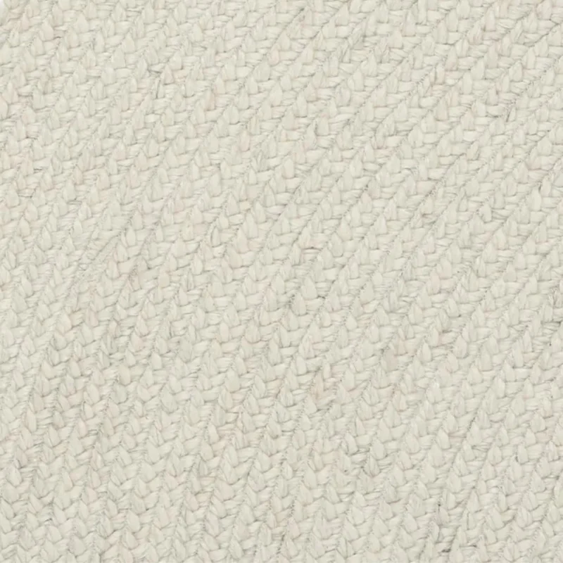 Braid Round Rug, Chalk