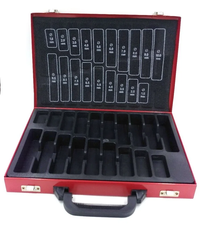 Brand-new Empty Metal Boxes for Drills, Drill Size from 1mm to 10mm