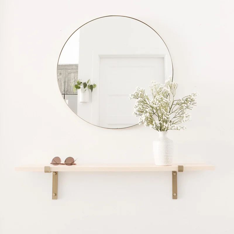 Brass Shelf Bracket for Wall Shelves